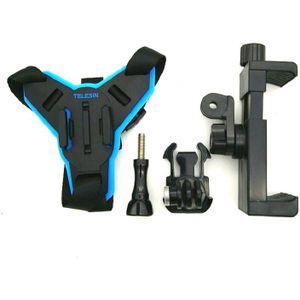 Motorfiets POV Shots Full Face Helm Kin Stand Mount Houder voor GoPro Hero8/7/6/5 Xiaomi yi 4K sjcam Actie Camera Accessoires