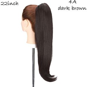 Hairro 22 Inch Synthetisch Vrouwen Claw Op Paardenstaart Clip In Hair Extensions Paardenstaart Uitbreiding Haar Voor Vrouwen Paardenstaart Haarstukje