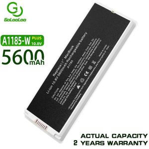 Golooloo Witte Laptop Batterij Voor Macbook 13 ""Mac A1185 A1181 MA566FE/Een MB881LL/Een 5600 Mah 10.8V