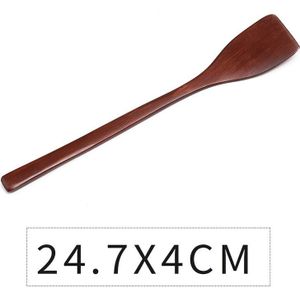 24.7*4Cm Massief Houten Spatel Japanse Bruine Houten Speciale Voor Non-stick Pan Koken Gereedschap Huishoudelijke Keuken levert Keukengerei