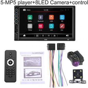N6 7 Inch Touch Screen 2 Din Car Radio Bluetooth Video MP5 Player with Camera 13 languages HD for Apple for Android