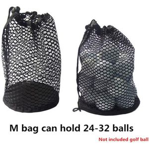 Mesh Netto Zak Golfbal Tassen Nylon Golf Tennis 16/32/56 Bal Carrying Koord Pouch Golf Accessoires Outdoor Sport opslag