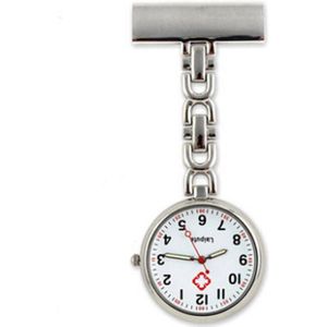 1 Pc Lichtgevende Verpleegkundige Opknoping Horloge Zakhorloge Quartz Voor Unisex Fob Horloges