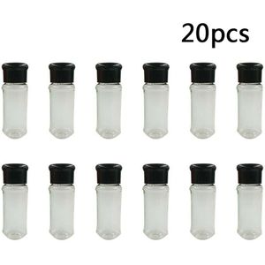 20 Pcs Spice Suiker Zout Peper Shaker Container Fles Kruiden Jar Kan Fles Barbecue Specerij Keuken Gadget Tool