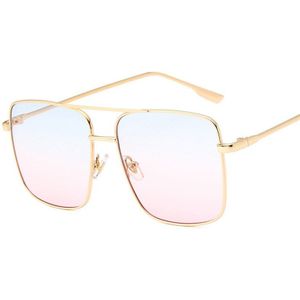 Oulylan Retro Vierkante Zonnebril Vrouwen Mannen Vintage Gradiënt Shades Zonnebril Vrouwelijke Mannelijke Luxe Brand Eyewear