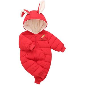 Bobora Baby Jongens Meisjes Katoenen Romper Winter Snowsuit Warm Down Jumpsuit Winddicht Puffer Romper