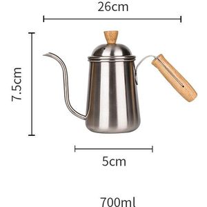 Espresso Moka Hand Pot Rvs Drip type Lange mond Potten Melkopschuimer Koffiezetapparaat Sets Huishoudelijke Accessoires