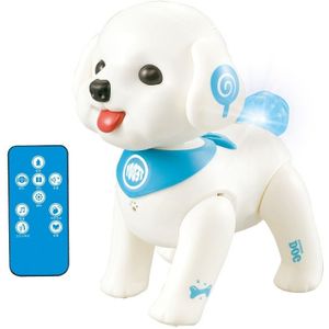 Leneng K19 Rc Robot Teddy Puppy Robotic Hond Voice Control Ligent Programma Zingen Schudden Hoofd Interactieve Huisdier Rc Hond Speelgoed