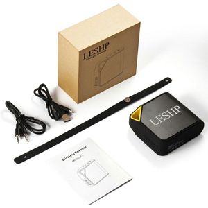 Zwart Waterdichte IP67 3.7V 800MA Lithium Polymeer Aluminium Luidspreker 4.0 8615 Handsfree 120Hz-20Khz speaker