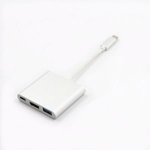 Type C Usb 3.1 Naar USB-C 4K Hdmi USB3.0 Adapter 3 In 1 Hub Voor Apple Macbook Sliver/Goud Kleur Ondersteuning 1080P Gt