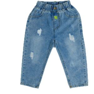 Jeans Met Gaten Baby Boy Jeans Broek Peuter Meisje Denim Jongens Ripped Jeans Kleding Print Tiktok Kleding