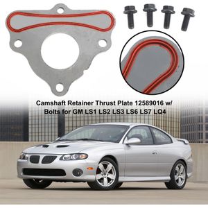 Artudatech Camshaft Retainer Thrust Plate 12589016 w/ Bolts for GM LS1 LS2 LS3 LS6 LS7 LQ4 Car Accessories