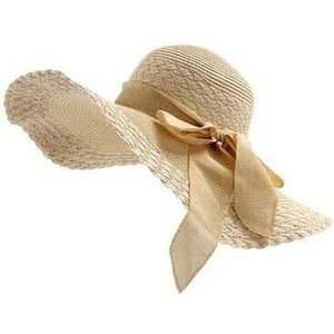 Vrouwelijke 2022 Zonnehoed Zomer Anti-Uv Lady Brede Rand Hoed Vrouwen Solid Floppy Zomer Strooien Hoeden Voor Vrouwen Rand strand Hoed