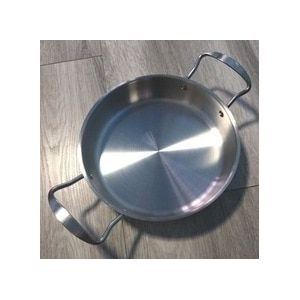 Supreme Niet-Coating Rvs Koekenpan Pannen & Grill Bakplaten.(Dia:/22 Cm)(00304)