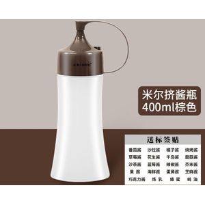400Ml Knijpfles Commerciële Wees-Mouthed Saus Tomaat Salade Honing Container