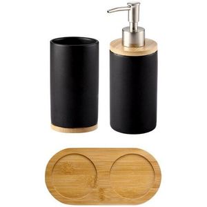 GUNOT Keramische Badkamer Accessoires Set Zeepdispenser Tumbler Voor Badkamer of Keuken Thuis Wassen Producten Opslag Container