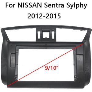 2 Din Autoradio Fascia Voor Nissan Sentra Sylphy Auto Stereo Audio Speler Dash Panel Frame Kit center Console Houder