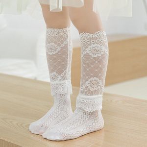 Meisjes Kant Mooie Meisjes Sokken Zachte Zoete Vrouwen Sokken Wit Stockingsknee Hoge Knie Hoge Sokken