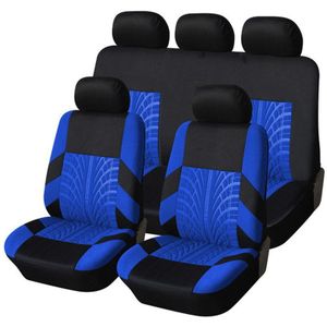 4 kleur Track Detail Stijl Auto Stoelhoezen Set Polyester Stof Universele Fits Meest Cars Covers Car Seat Protector