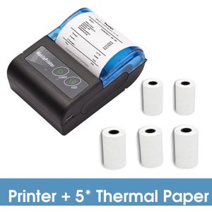 Mini Thermische Printer 2 Inch Draadloze Usb Ontvangst Factuur Ticket Printer Met 58Mm Papier Compatibel Ios Android Windows Voor retail