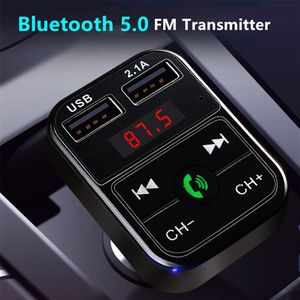 Kebidu Kleurrijke Licht Auto Mp3 Speler Draadloze Bluetooth 5.0 Fm-zender Audio Ontvanger Usb Snel Opladen Tf U Disk Handsfree