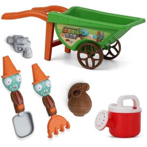 7 Pcs Outdoor Kruiwagen Strand Speelgoed Voor Kinderen Zomer Zand Speelgoed Voor Building Zand Castles Mallen