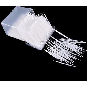 1100 Stks/doos Bleken Tandenstokers 2 Manier Interdentale Tandenborstel Pick Plastic Dental Picks Mondhygiëne 6.5Cm Tandenstokers