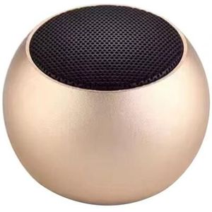 Mini Draagbare Bluetooth Metalen Tws Muziekspeler Effen Kleur Subwoofer Luidspreker Luidsprekers