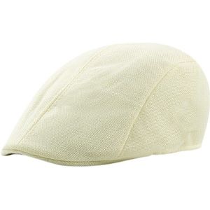 Baret zomer hoed eenvoudige licht boord cap vrouwelijke Engeland effen kleur ademend mesh forward cap