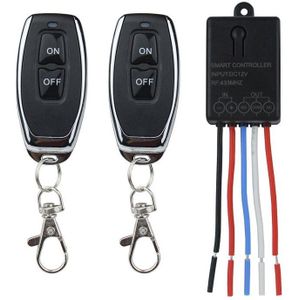 Universele Radio Frequentie Draadloze Afstandsbediening Schakelaar Dc 12V 1 Kanaals Ontvanger Module Elektronische Garage Lock Deur