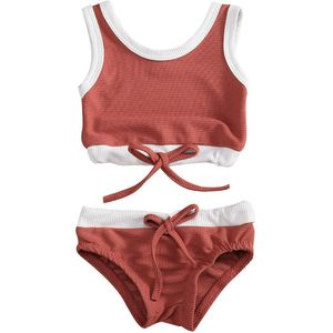 Peuter Baby Meisje Kleding Badmode Bikini Set Top Shorts Badpak 9m-3Y