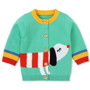 Baby Meisjes Leuke Cartoon Gebreide Truien 0-18M Baby Peuter Winter Warme Lange Mouw O Hals Vest Casual outfits