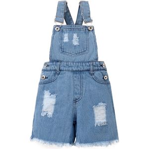 Prowow Denim Kinderen Overalls 1-5Y Jeans Voor Jongens Meisjes 2022 Mode Gescheurd Broek Jumpsuit Zomer Baby Kids Kleding