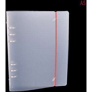 1 Pc 6 Gaten 5 A6 Doorschijnende Pp Losbladige Spiraal Bindmiddel Matte Notepad Kamp Voor Notebook Accessoires Briefpapier Leveringen