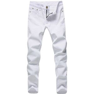 Mannen Stretch Jeans Mode witte Denim Broek Voor Mannelijke En Najaar Retro Broek Casual mannen Jeans maat 27-36