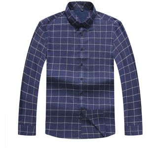 8XL 7XL 6XL 5X PLUS SIZE Overhemd Mannelijke Plaid Zonder Pocket Mannen Kleding Mannen Lange Mouw Mannen Casual Mannen shirt Sociale Plus Size