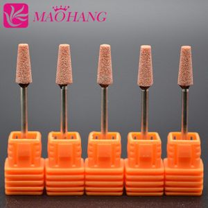 Maohang 5 Stks/partij Keramische Nail Boor Voor Elektrische Manicure Machine Accessoires Nail Art Gereedschap Elektrische Cutter Nagelvijlen