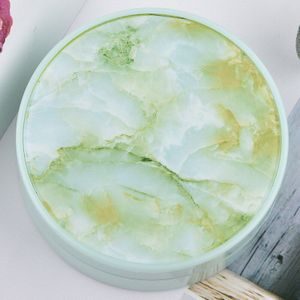 Unisex Contact Lens Case Ronde Gekleurde Marmer Contact Lens Case Draagbare Cosmetische Contact Lens Zorg Doos Glazen Container