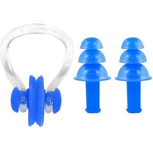 1 Set Oordopjes Neus Clip Set Ruisonderdrukking Slapen Oordopjes Beschermende Veilig Professionele Zwemmen Oordopjes Kit
