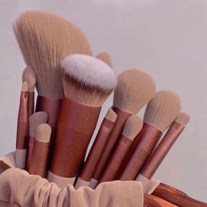 13Pcs Leuke Make-Up Kwasten Set Voor Cosmetica Foundation Blush Brush Tool Soft Oogschaduw Kabuki Blending Brush Sets Voor make-Up