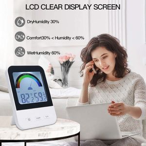 Digitale Elektronische Thermometer Huishoudelijke Indoor Hygrometer Lcd Backlight Temperatuur Vochtigheid Meter
