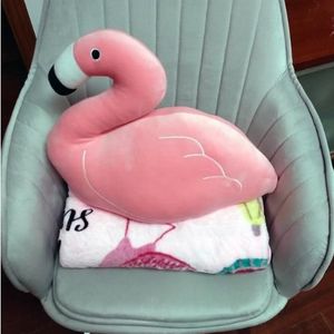 Flamingo kussen dekens voor bedden sofa couch roze fleece gooien deken flamingo knuffel schattige zachte anime deken