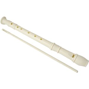 3Pcs Plastic Muziekinstrument 6 Gaten Fluit Flageolet Wit