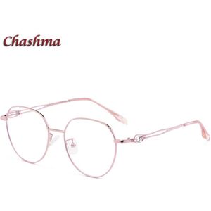Chashma Frame Vrouwen Ronde Bril Optische Eyewear Girl Lenzenvloeistof Voor Anti Blue Ray Graden Lenzen