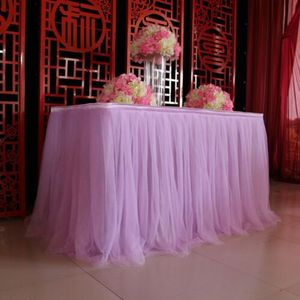 1Pc Tule Tutu Tafel Rok Tule Tafelkleed Servies Voor Bruiloft Feestelijke Party Decoratie Tafel Rok Cover Home Textiel