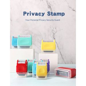 17Mm 34Mm Roller Stempel Privacy Informatie Stempel Security Diefstal Identiteit Guard Id Roll Vertrouwelijkheid Rommelige Code