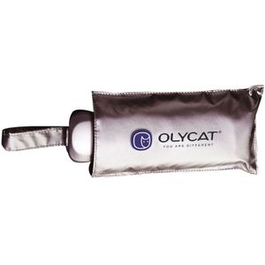 Olycat Titanium Zilveren Zon Paraplu Anti Uv Mini Paraplu Draagbare Vijf Opvouwbare Paraplu UPF50 + Roze