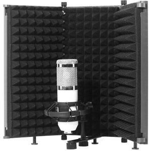 Akoestische Vouwen 5 Panel Microfoon Isolatie Shield Opname Geluid Absorber Schuim Panel Gebruik Voor Opname Studio