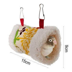 Vogel Papegaai Nest Zachte Pluche Vogel Papegaai Hangmat Warme Opknoping Bed Voor Pet Cave Kooi Hut Tent Speelgoed Huis voor Kleine Dieren