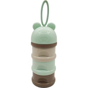 3 layer Kikker Stijl Draagbare Babyvoeding Opslag Essentiële Granen Cartoon Melkpoeder Dozen Waggel Kids Formule Melk Container 4829